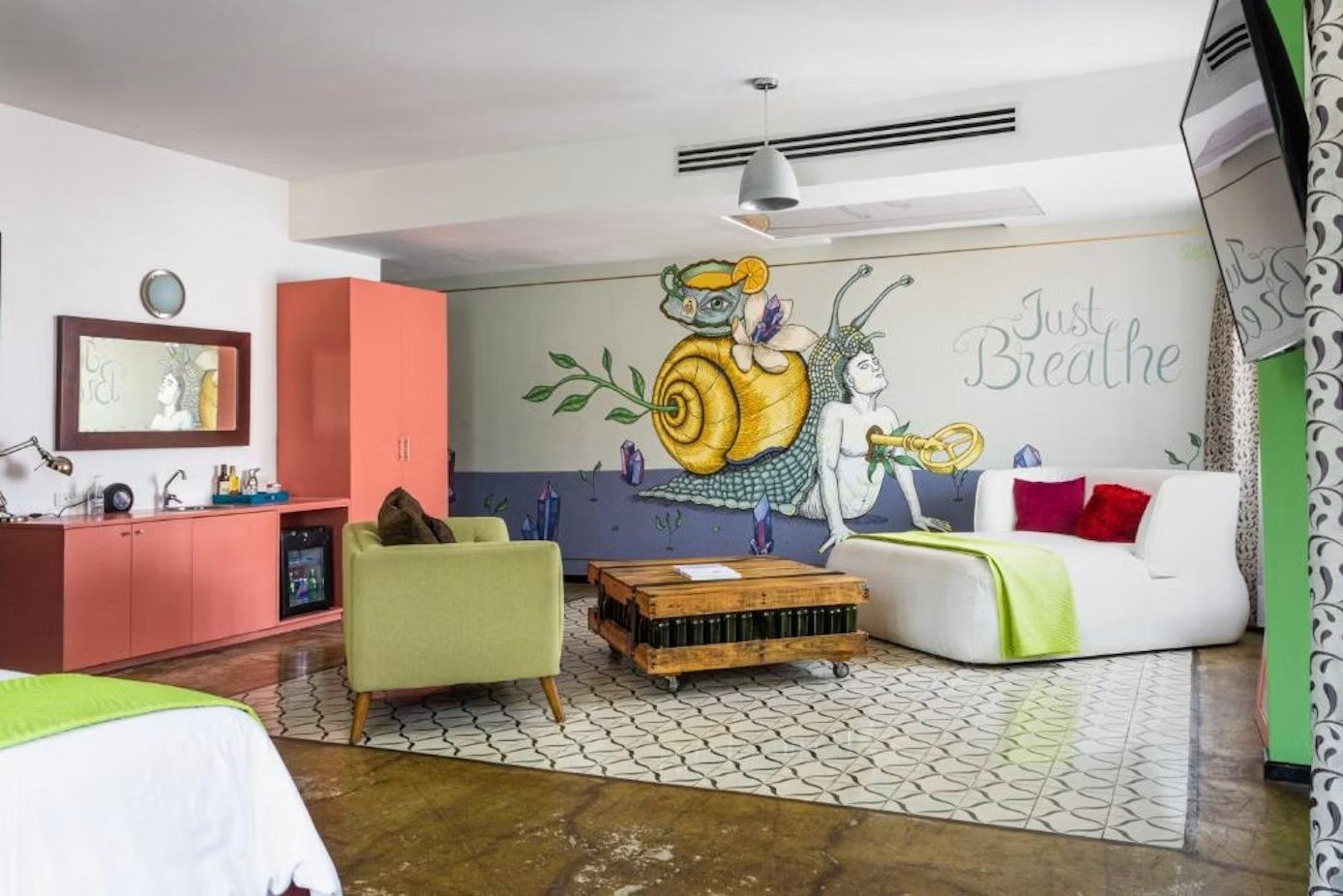 Habitación Snail Yoga by Goodie en Tántalo Hotel